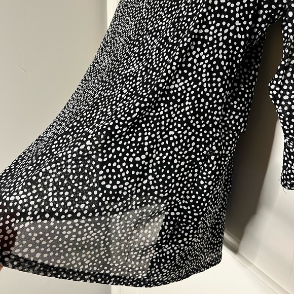 Alfani Women sheer lined black with white dots size 1X - Picture 16 of 16
